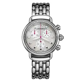 Zegarek damski Aerowatch Chronolady 1942 Raspberry A 81105 AA04 DIA M z diamentami na kopercie