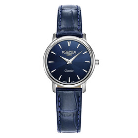 Elegancki zegarek damski Roamer Classico na pasku skórzanym