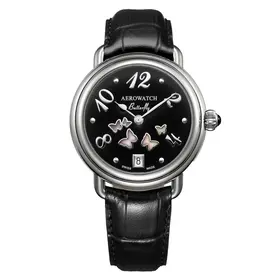 Zegarek damski Aerowatch 1942 Butterfly A 44960 AA03 w czarnej kolorystyce