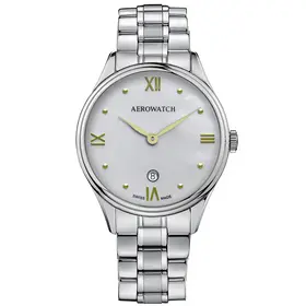 Zegarek damski Aerowatch Les Grandes Classiques Lady A 49101 AA06 M z tarczą z masy perłowej
