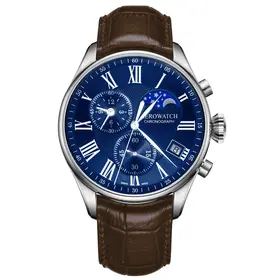 Zegarek z fazami księżyca Aerowatch Les Grandes Classiques Chrono Moon Phase A 78990 AA04