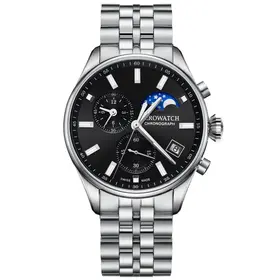 Zegarek męski Aerowatch Les Grandes Classiques Chronograph Moon Phase A 78990 AA08 M na bransolecie