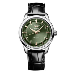 Elegancki zegarek Longines Conquest Heritage na pasku ze skóry egzotycznej