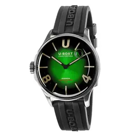 Zegarek z zieloną tarczą zanurzoną w oleju U-BOAT Darkmoon 40 mm Green SS Soleil