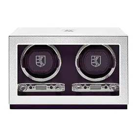 Rotomat na 2 zegarki WOLF Silver 190004