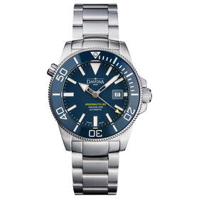 Zegarek nurkowy Davosa Argonautic 43 161.528.40W z niebieską tarczą
