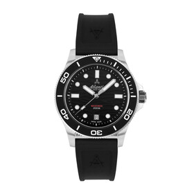 Nurkowy zegarek męski Atlantic na pasku gumowym