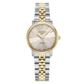 Damski zegarek bicolor Roamer na bransolecie