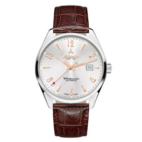 Atlantic Worldmaster Art Deco 51752.41.25R, Wersja: srebrna2 