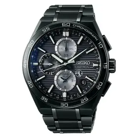 Seiko Astron GPS Solar Dual Time Chronograph SSH179J1, Wersja: czarna 