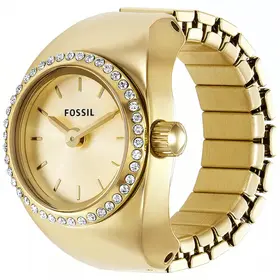 Zegarek damski Fossil w postaci pierścionka z kryształkami