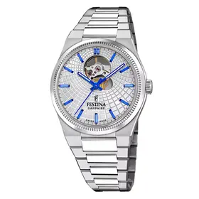 Męski zegarek automatyczny Festina z odsłoniętym balansem