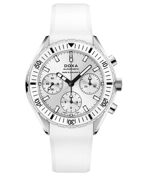 Biały zegarek diver Doxa SUB Whitepearl