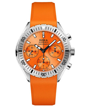 Pomarańczowy zegarek nurkowy Doxa SUB