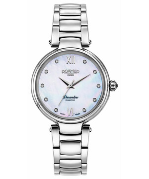 Srebrny zegarek damski Roamer