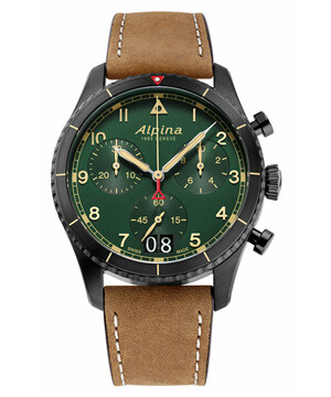 Alpina AL-372GR4FBS26 zegarek lotniczy z chronografem