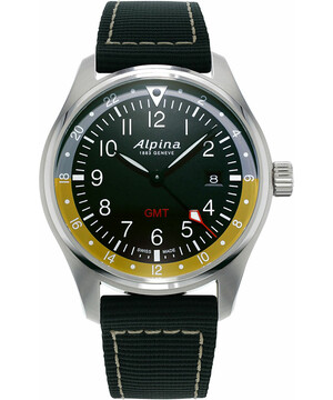 Alpina Startimer Pilot Quartz GMT AL-247BBG4S6 zegarek męski