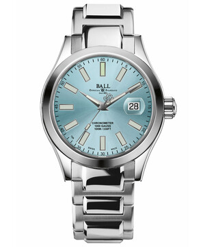 Zegarek męski Ball Engineer III Marvelight Chronometer NM9026C-S6CJ-IBE z tarczą w kolorze Tiffany Blue