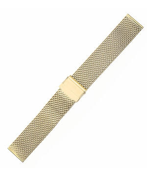 Bransoleta do zegarka Bonflair Milanais stalowa w kolorze żółtego złota.