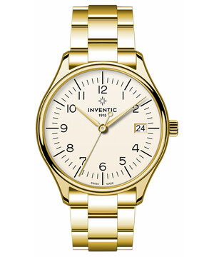 Pozłacany zegarek damski Inventic C11315.45.93