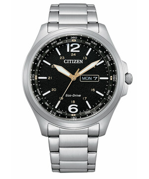 Wojskowy zegarek Citizen Military AW0110-82EE z czarna tarczą