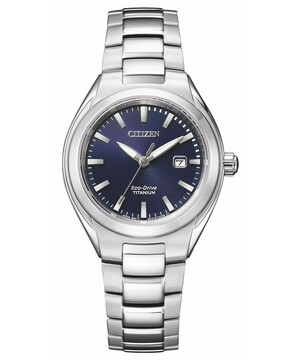 Solarny zegarek damski z niebieską tarczą Citizen Lady EW2610-80L