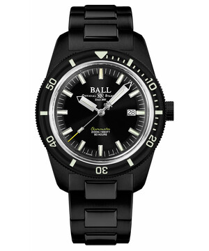Limitowany zegarek męski do profesjonalnego nurkowania Ball DD3208B-S2C-BK