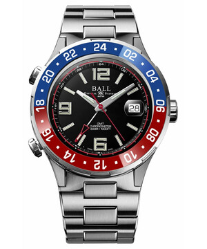 Limitowany zegarek z funkcją trzech stref czasowych Ball DG3038A-S2C-BK