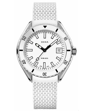 Biały zegarek nurkowy DOXA SUB 200
