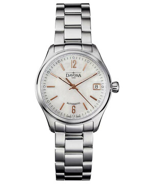 Davosa Newton Lady Automatic 166.192.15 zegarek damski z masą perłową.