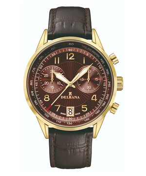 Delbana Retro Chronograph 42601.672.6.104 zegarek męski z chronografem.