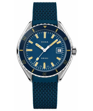 Niebieski zegarek dla nurków Doxa Caribbean