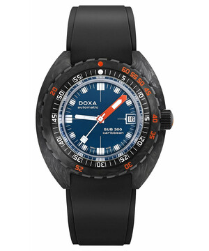 Zegarek nurkowy z niebieską tarczą Doxa Caribbean