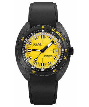 Zegarek nurkowy z żółtą tarczą Doxa Divingstar