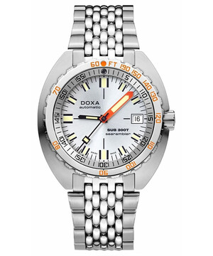 Srebrny zegarek nurkowy Doxa SUB 300T