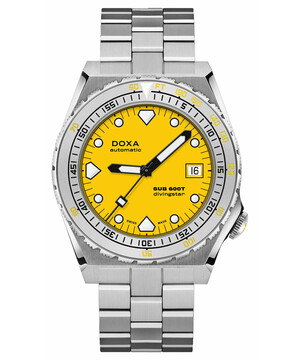 Zegarek nurkowy z żółtą tarczą Doxa SUB 600T