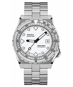 Zegarek nurkowy z białą tarczą Doxa SUB 600T