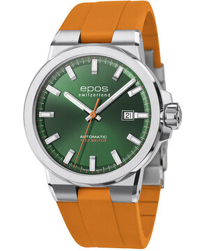 Epos Sportive 3442.132.20.13.52 zegarek męski z zieloną tarczą