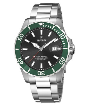 Festina Automatic F20531/2 zegarek męski do nurkowania ze szkłem szafirowym.