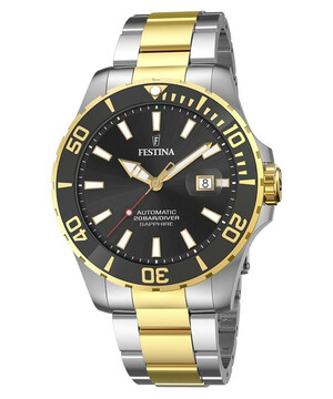 Festina Automatic F20532/2 zegarek męski do nurkowania ze szkłem szafirowym.