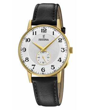 Festina Retro F20567/1 pozłacany zegarek męski vintage.