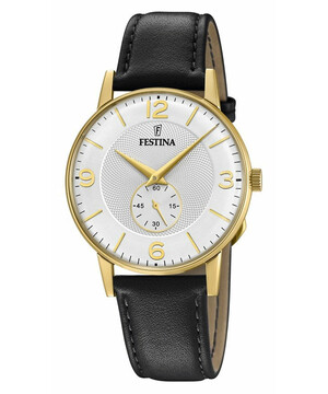 Festina Retro F20567/2 pozłacany zegarek męski vintage.