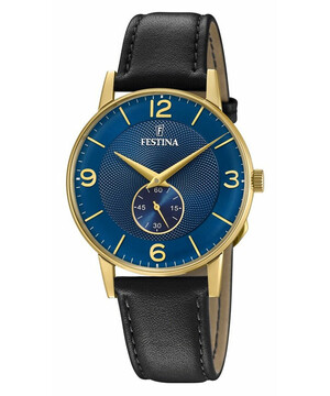 Festina Retro F20567/3 pozłacany zegarek męski vintage.