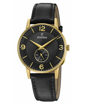 Festina Retro F20567/4 pozłacany zegarek męski vintage.