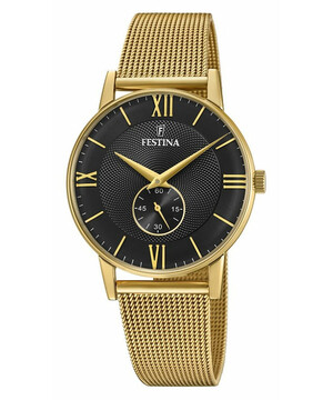 Festina Retro F20569/4 pozłacany zegarek  męski vintage.