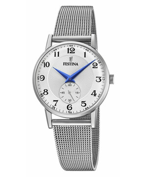 Festina Retro F20572/1 zegarek damski na bransolecie mesh.