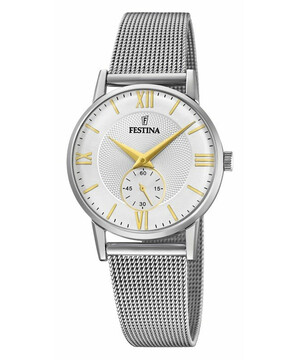 Festina Retro F20572/2 zegarek damski na bransolecie mesh.
