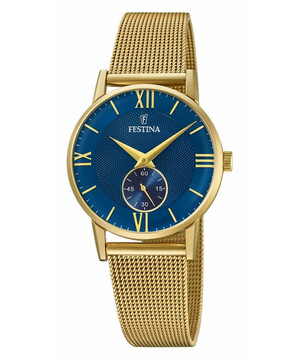 Festina Retro F20573/3 pozłacany zegarek damski vintage.