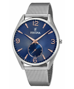 Festina Retro F6869/2 zegarek męski w stylu vintage.