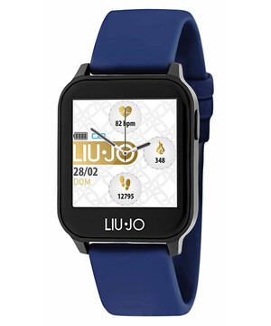 Modny smartwatch na granatowym pasku Liu Jo Energy.